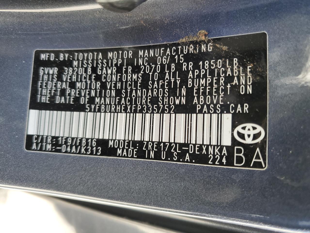 2015 Toyota Corolla - Image 12
