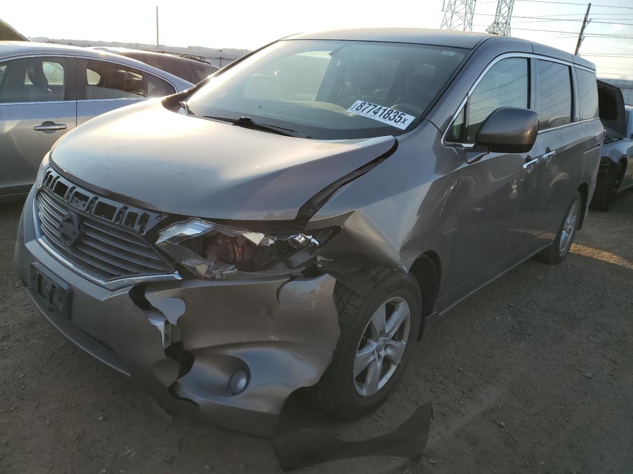 2014 Nissan Quest S للبيع في Elgin، IL - Front End