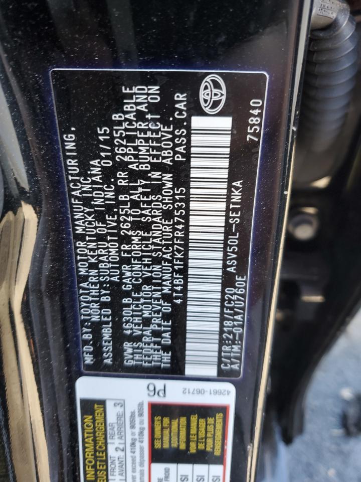 2015 Toyota Camry - Image 12
