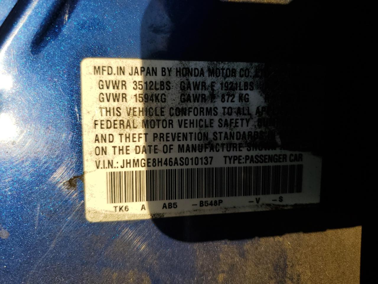 2010 Honda Fit - Image 14