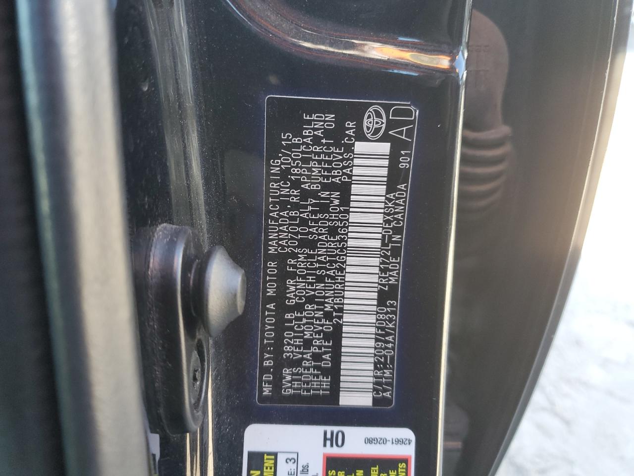 2016 Toyota Corolla - Image 12
