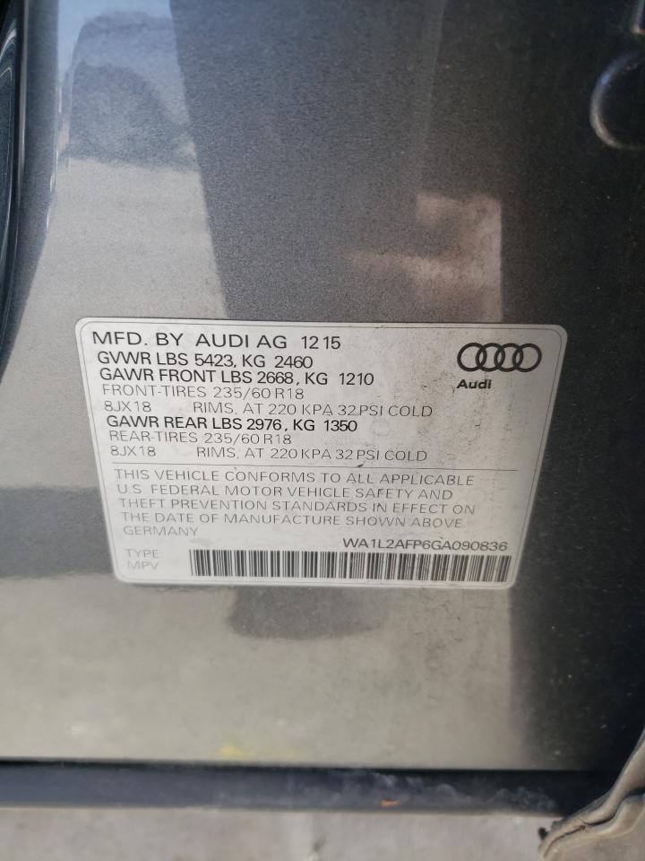 VIN WA1L2AFP6GA090836 2016 AUDI Q5 no.12