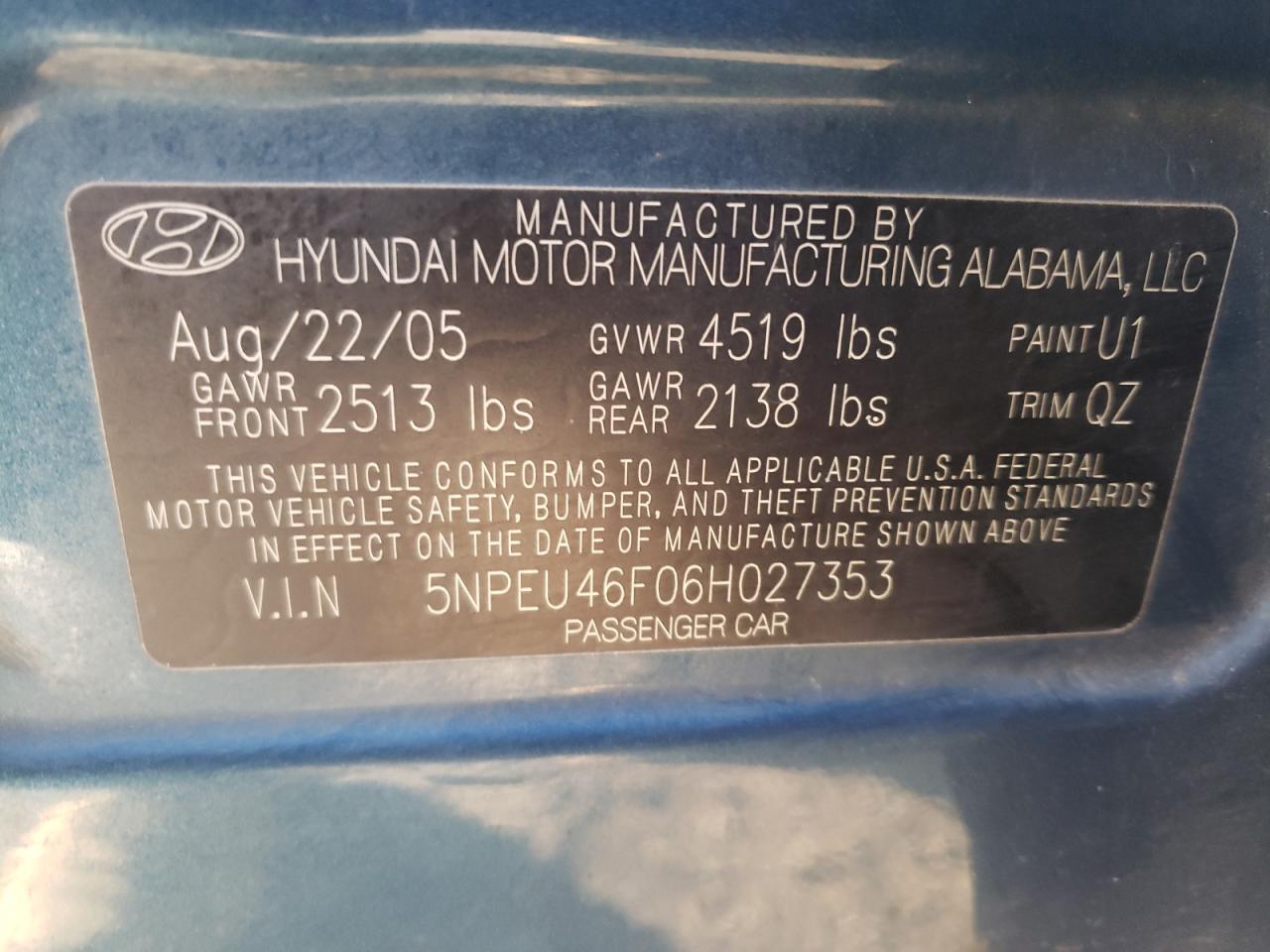 2006 Hyundai Sonata - Image 12