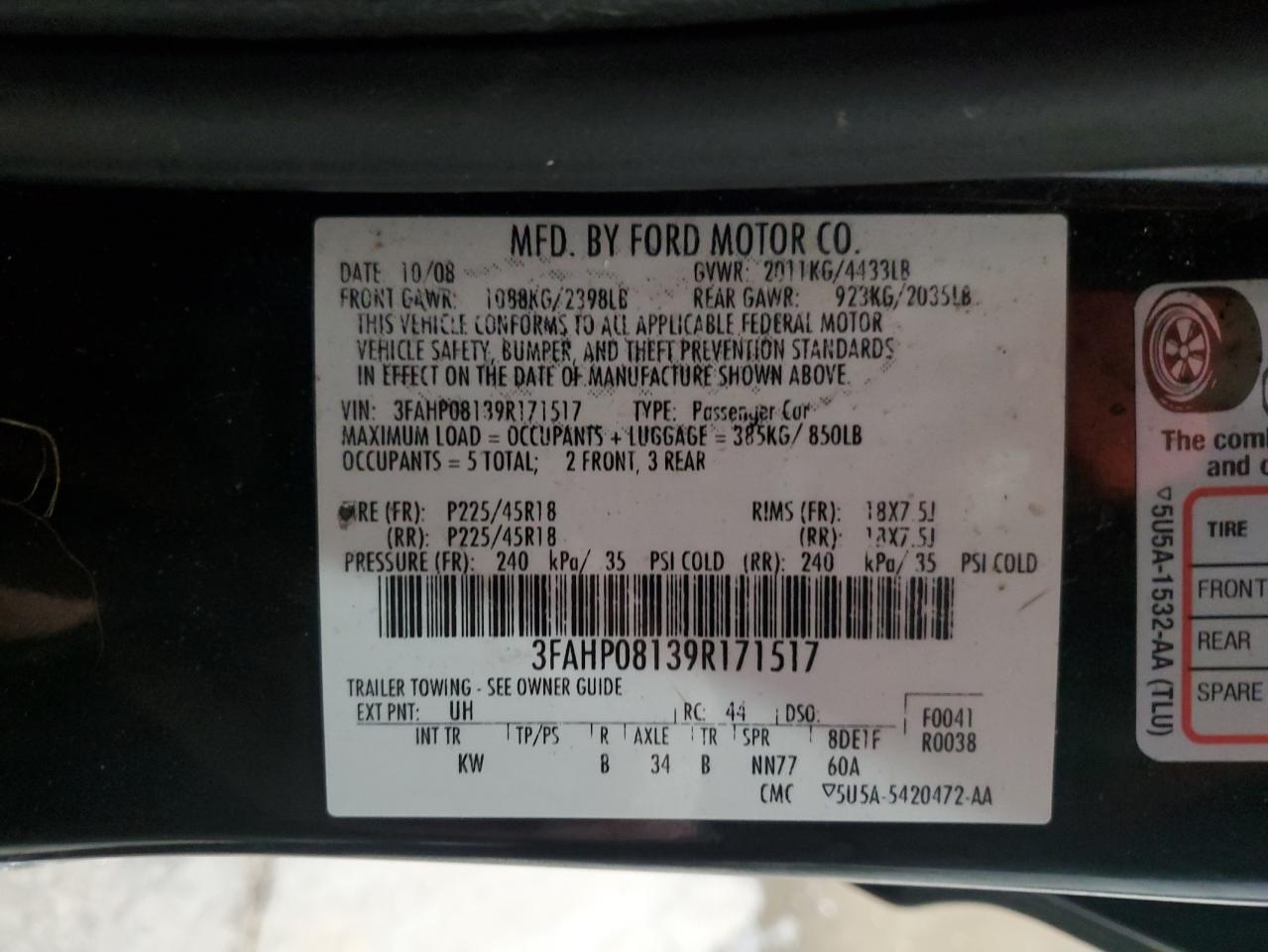 2009 Ford Fusion - Image 12