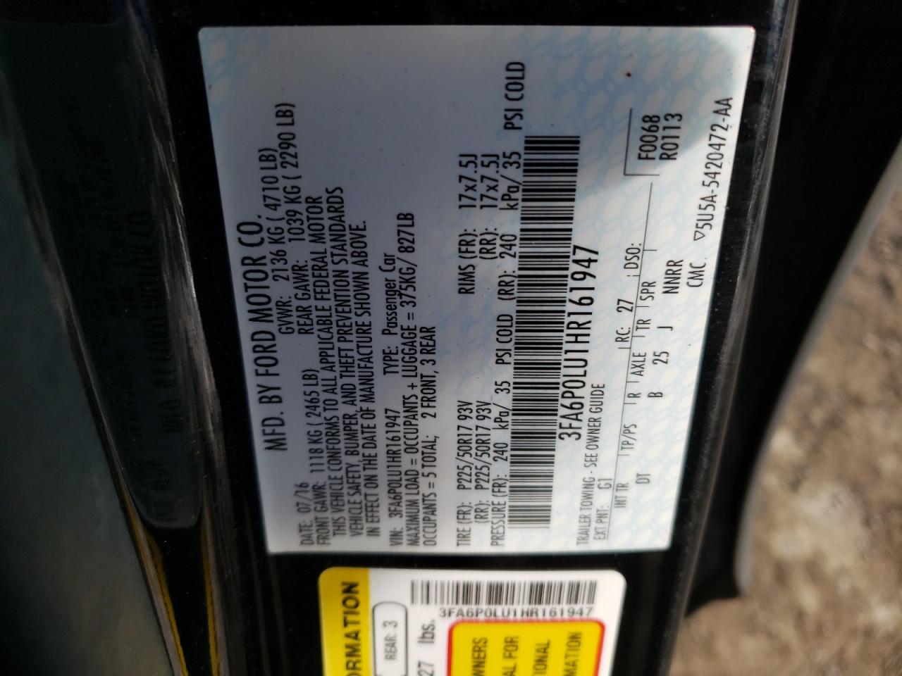 2017 Ford Fusion - Image 14