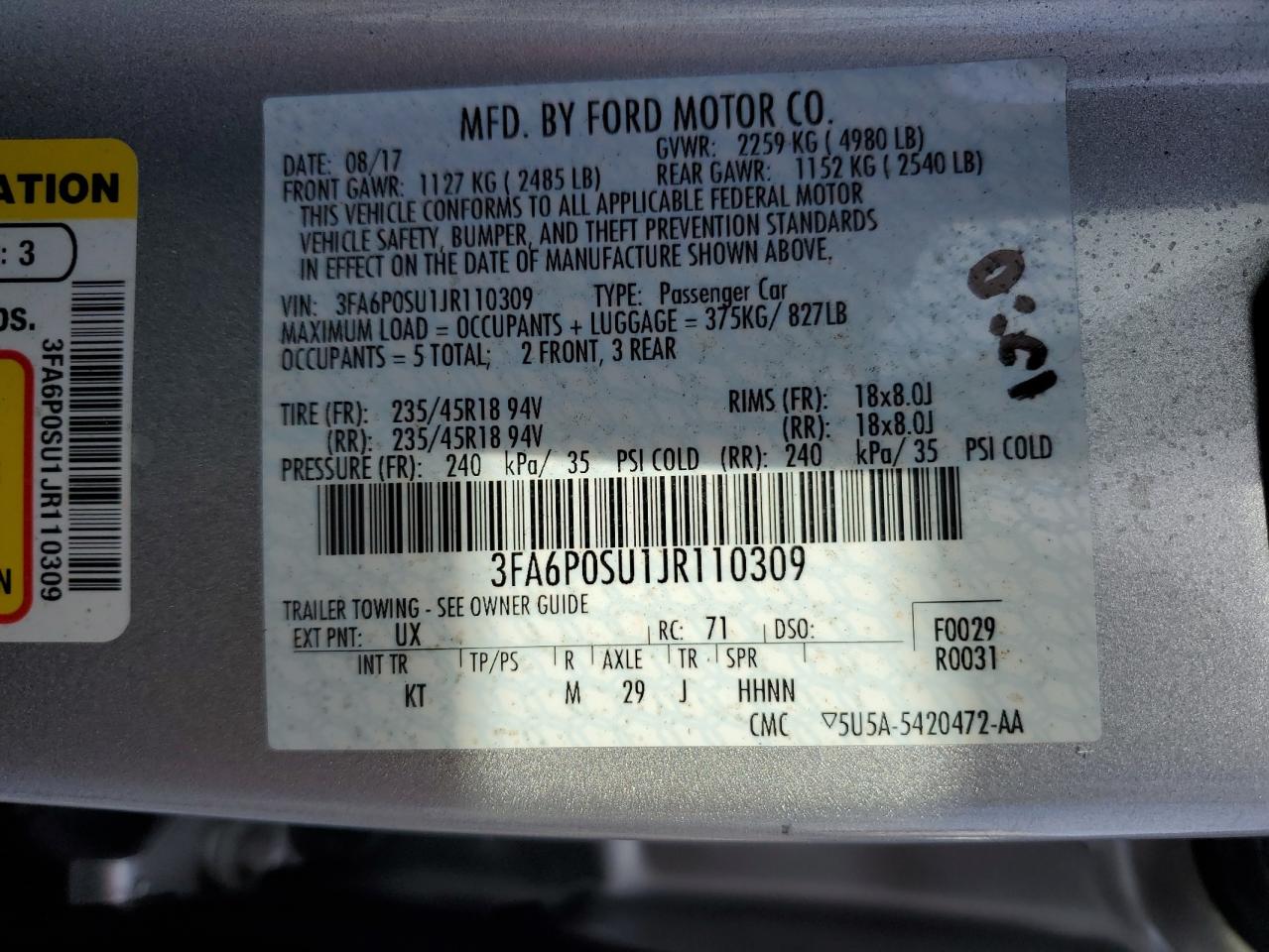 2018 Ford Fusion - Image 13