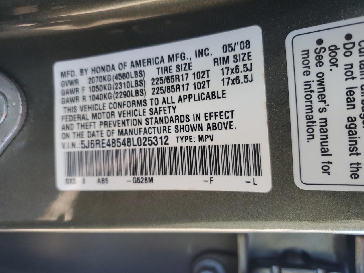2008 Honda CR-V - Image 15