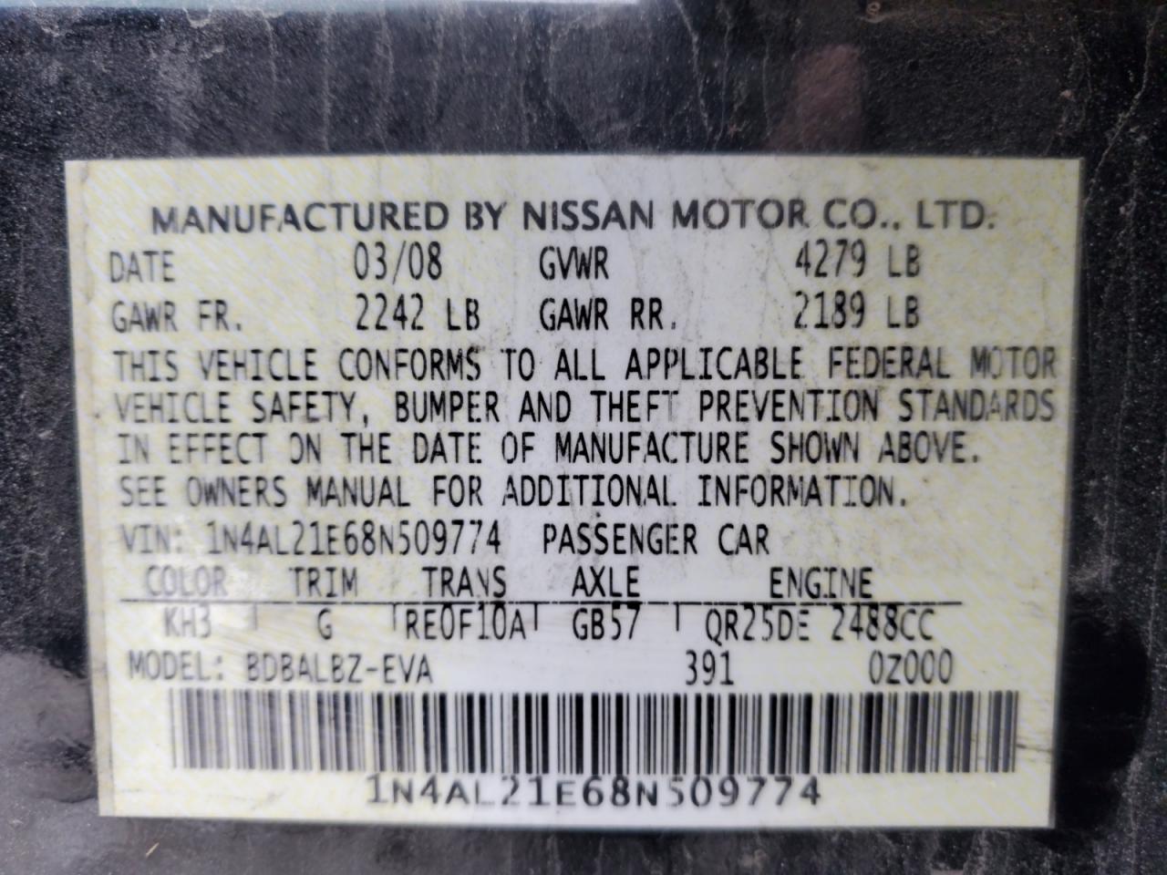 2008 Nissan Altima - Image 14