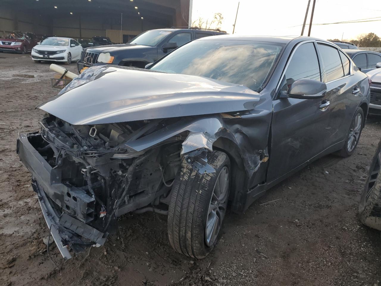 2019 Infiniti Q50 Luxe იყიდება Houston-ში, TX - Front End