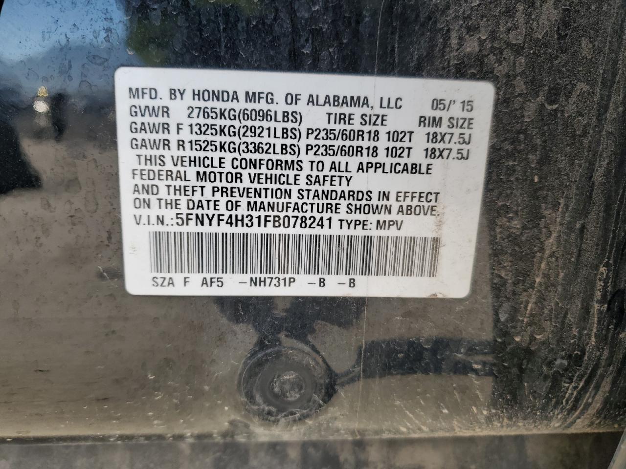 2015 Honda Pilot - Image 13