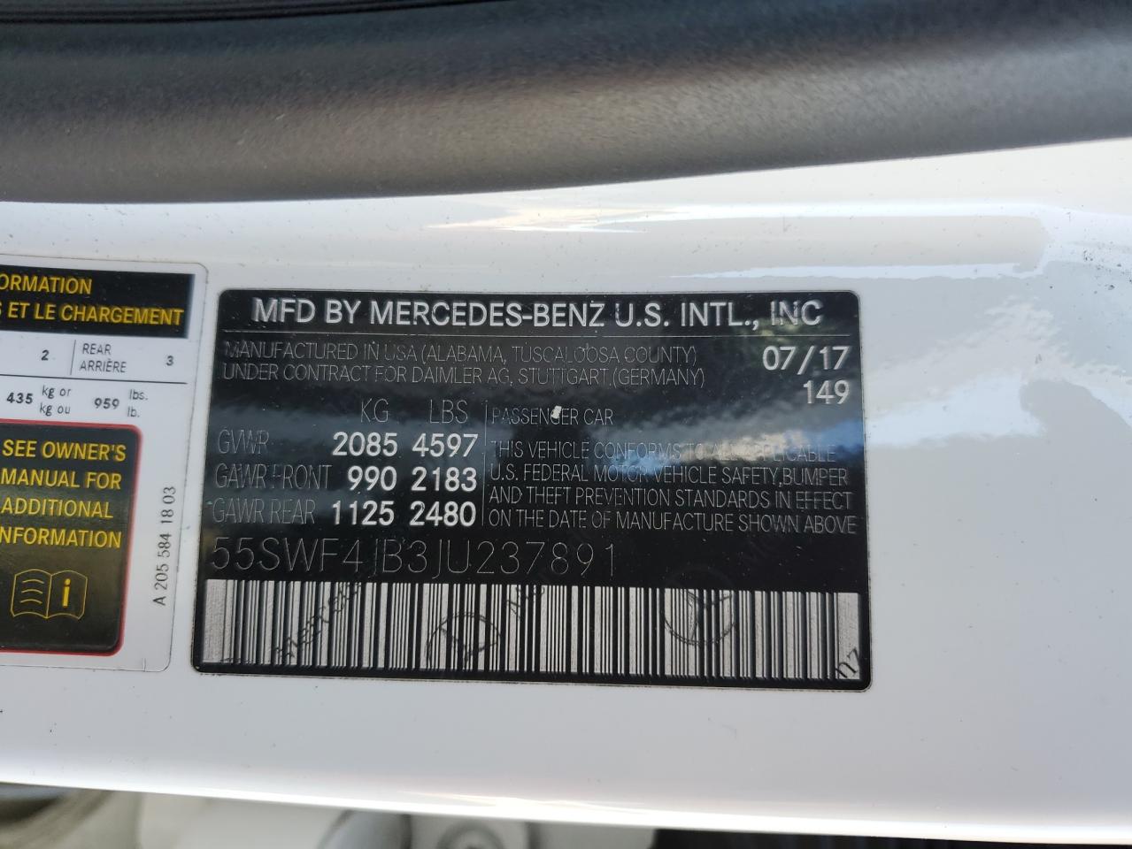 2018 Mercedes-Benz C-klasse - Image 12