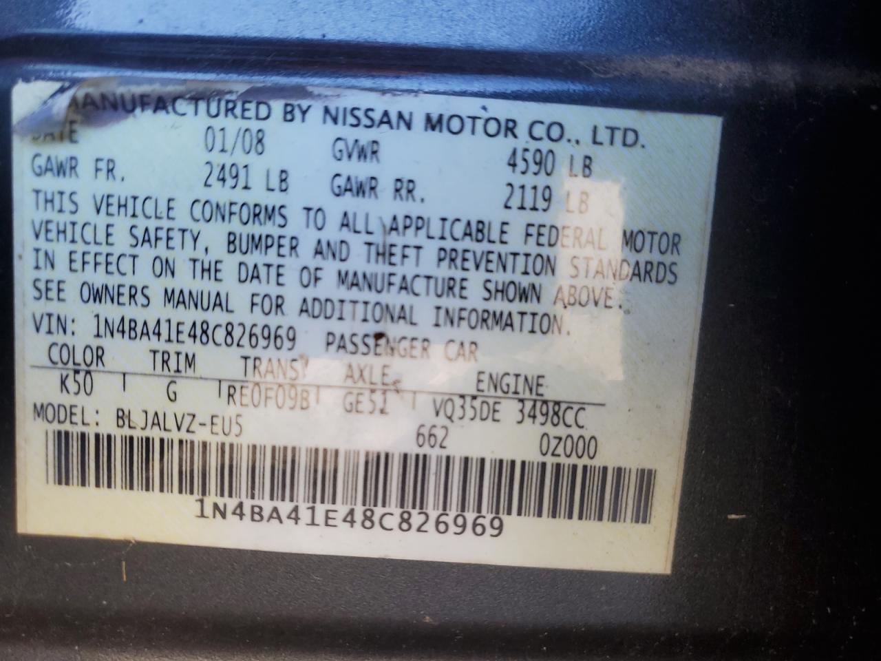 2008 Nissan Maxima - Image 12