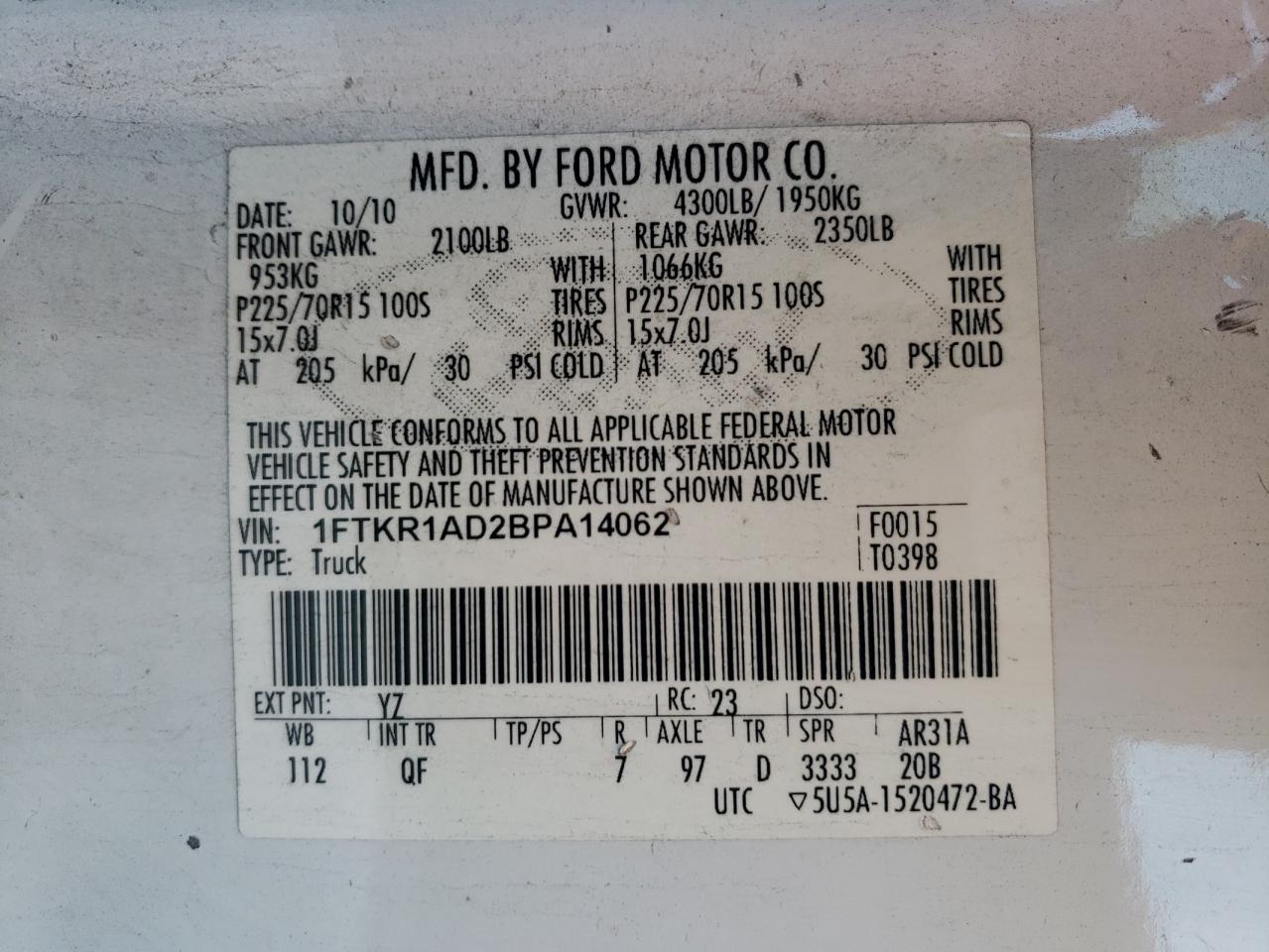 2011 Ford Ranger - Image 12