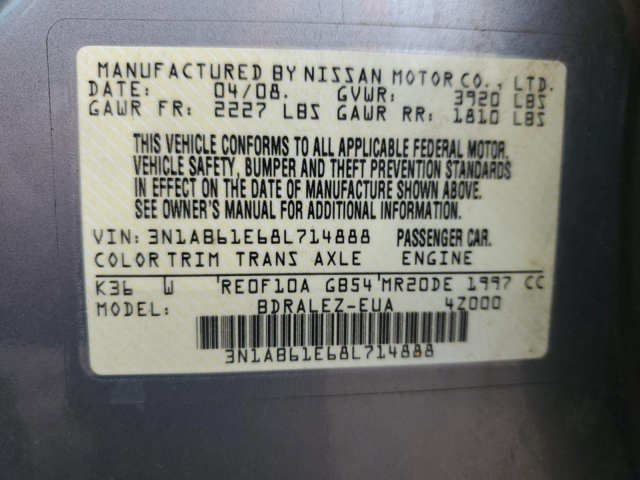 2008 Nissan Sentra - Image 12