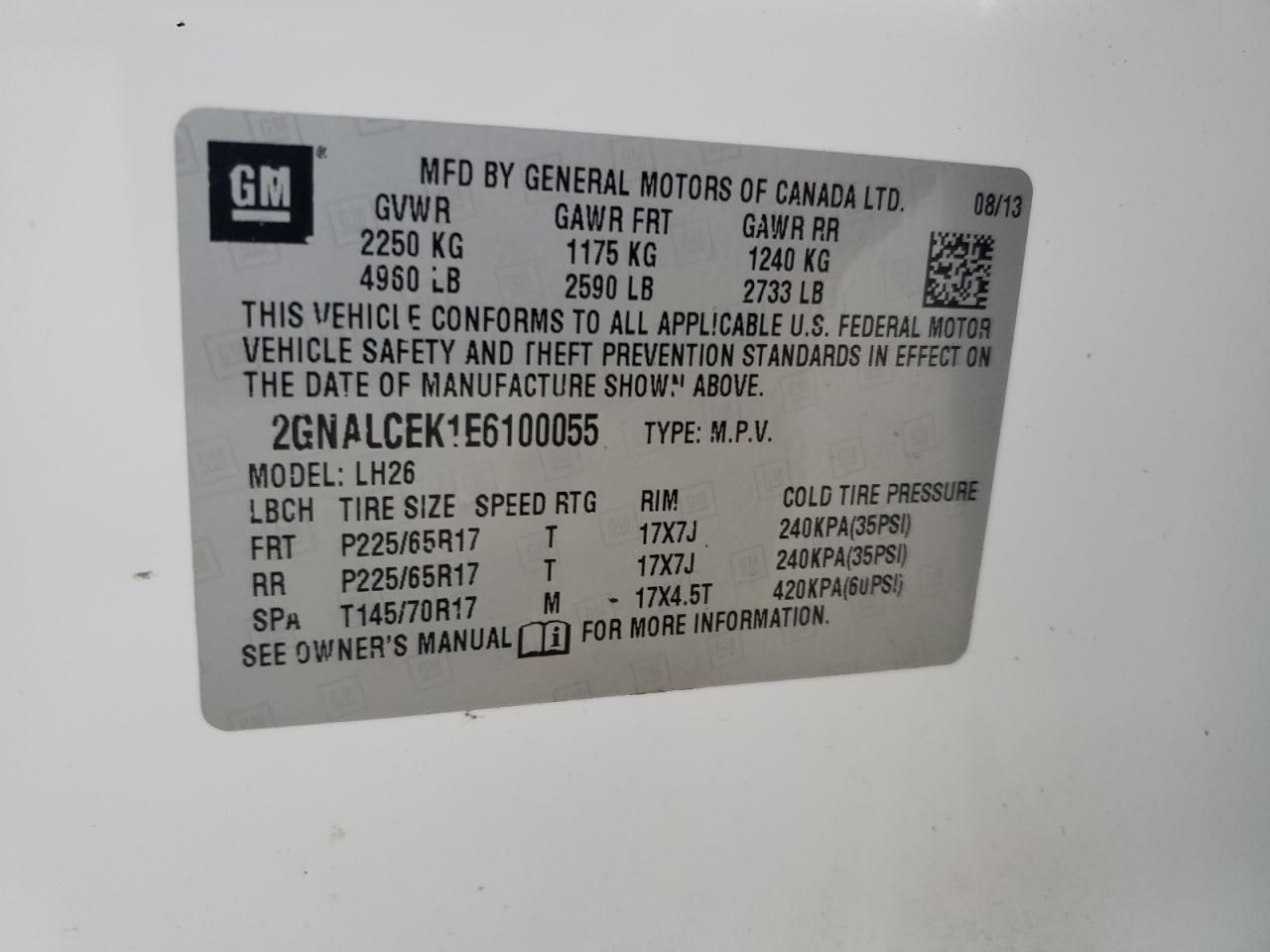 2014 Chevrolet Equinox - Image 15