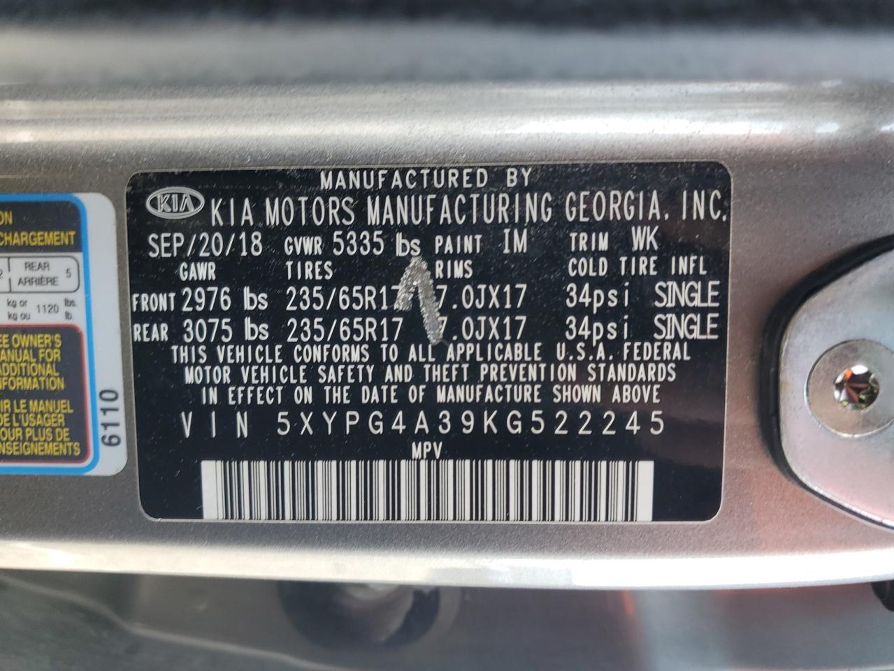 2019 Kia Sorento - Image 13