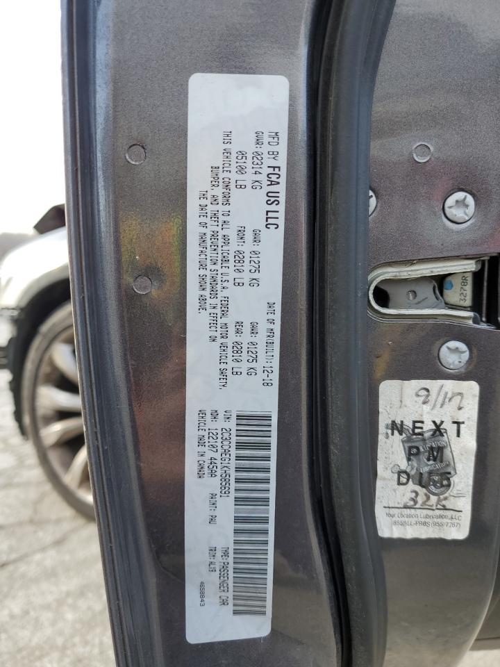 2019 Chrysler 300 Limited VIN: 2C3CCAEG1KH585691 Lot: 89188135