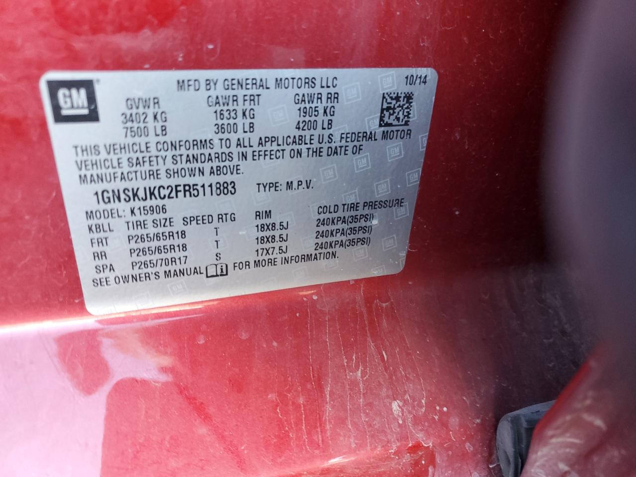 2015 Chevrolet Suburban - Image 14