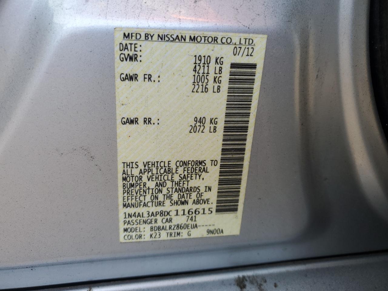 2013 Nissan Altima - Image 13