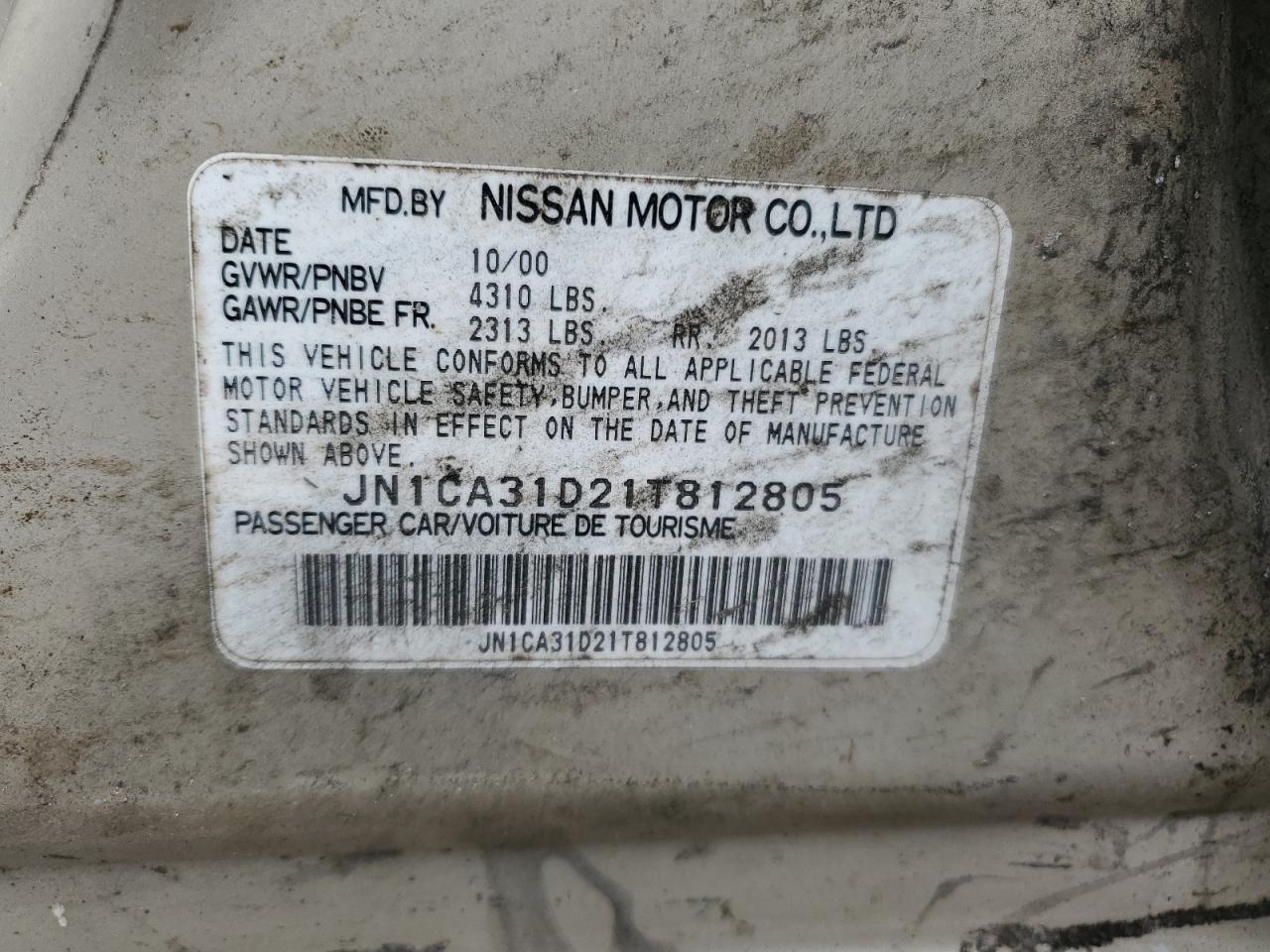 2001 Nissan Maxima - Image 12