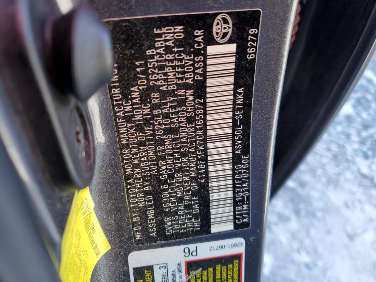 2012 Toyota Camry - Image 12
