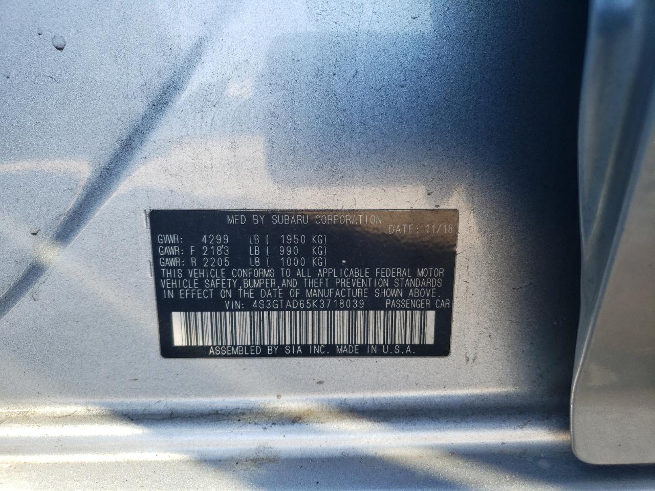 2019 Subaru Impreza - Image 12