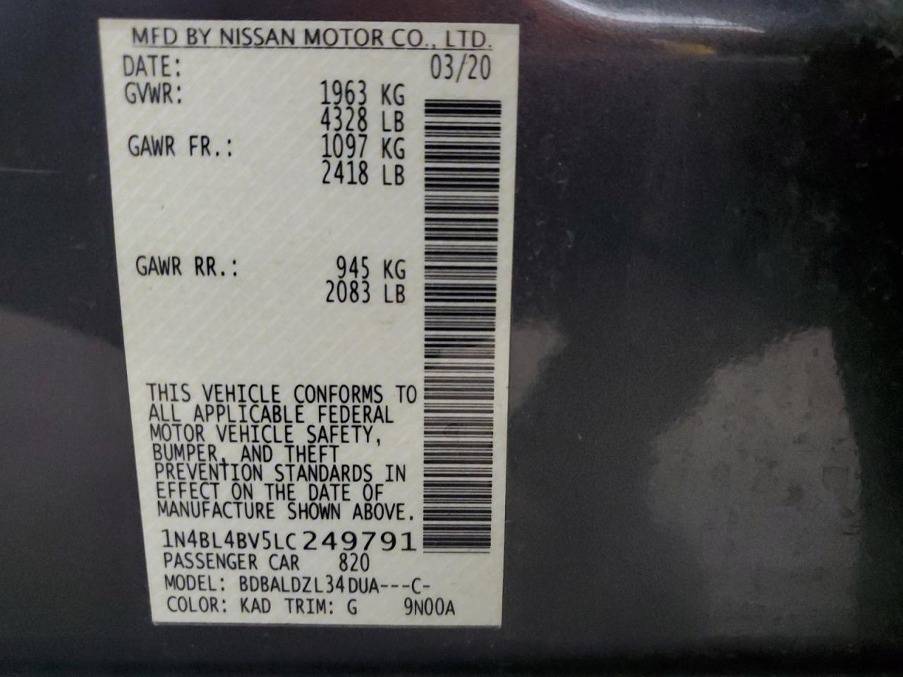 2020 Nissan Altima - Image 15