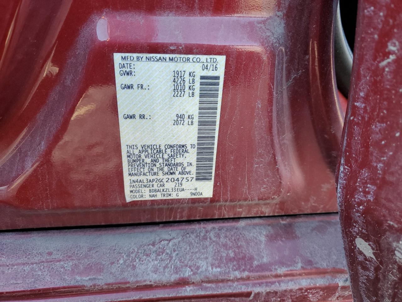 2016 Nissan Altima - Image 12