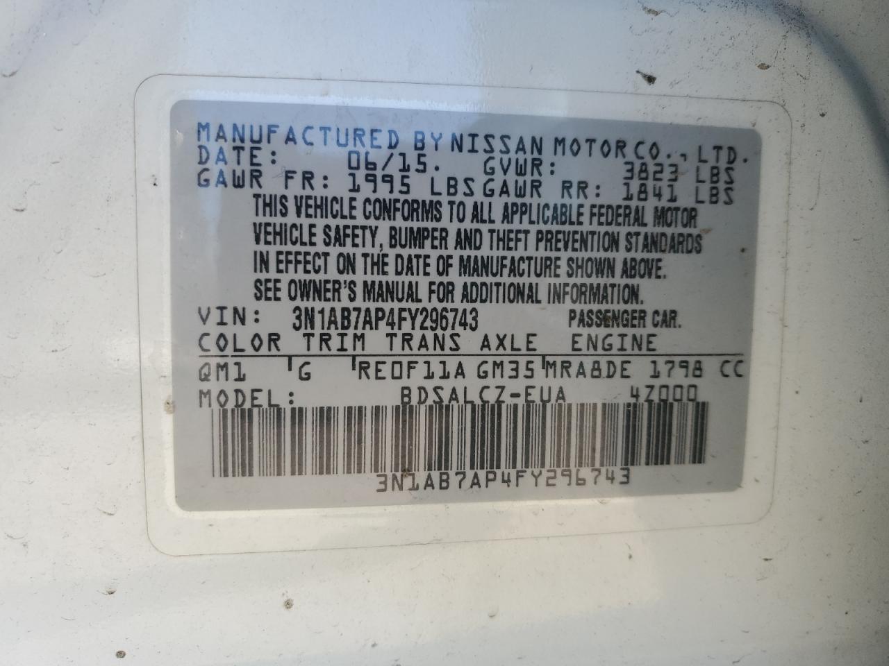 2015 Nissan Sentra - Image 14