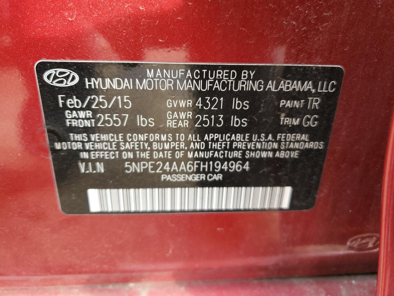 2015 Hyundai Sonata - Image 12