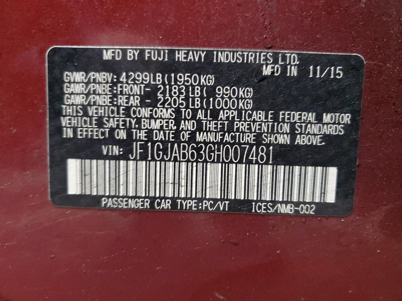 2016 Subaru Impreza - Image 12