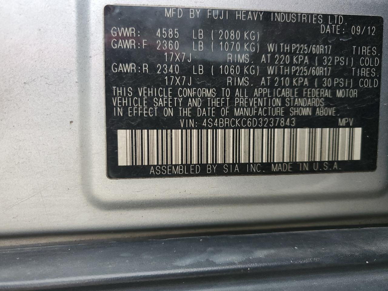 2013 Subaru Outback - Image 14