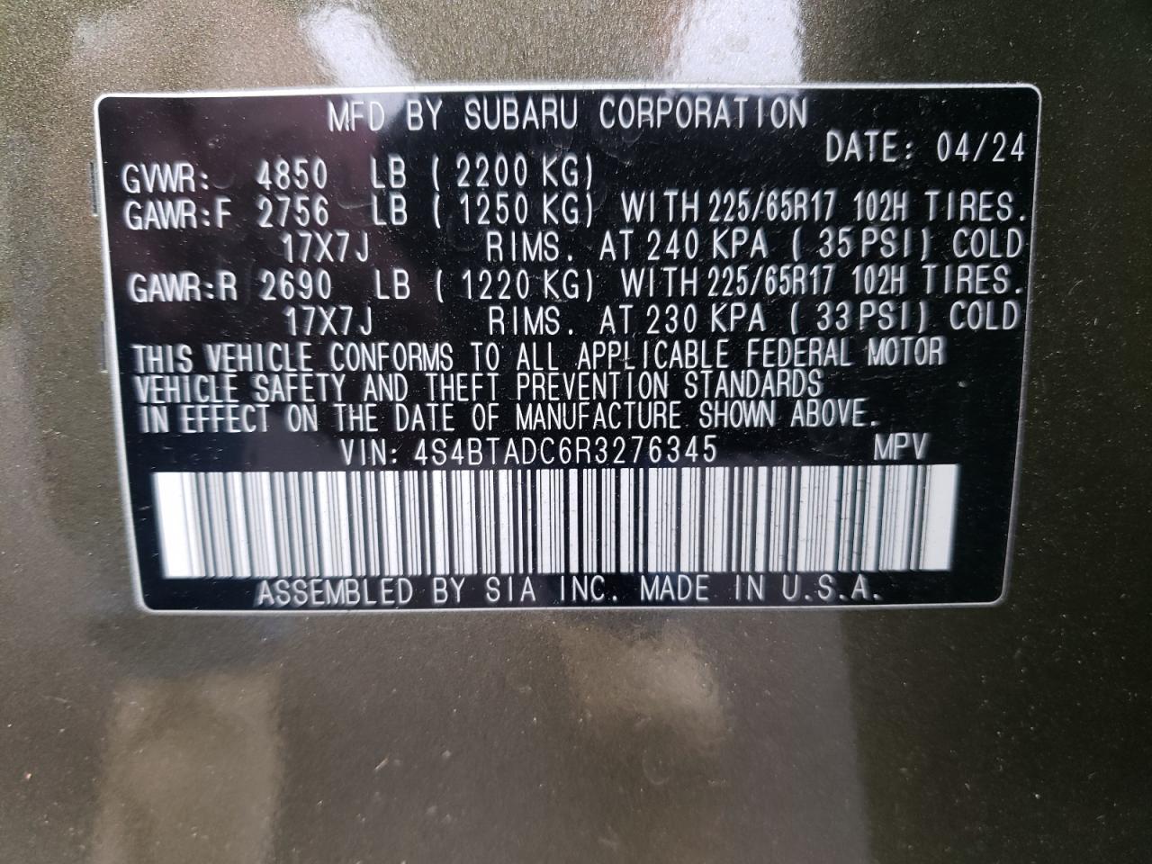 2024 Subaru Outback - Image 14