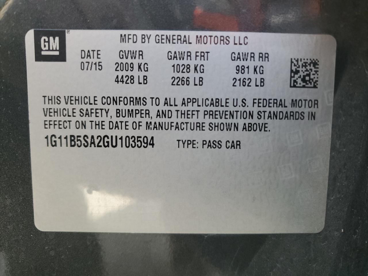 2016 Chevrolet Malibu - Image 13