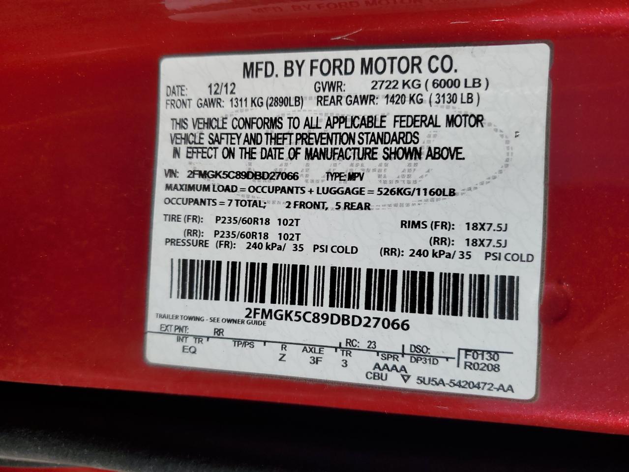 2013 Ford Flex - Image 13