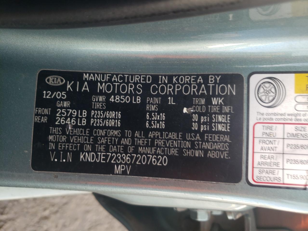 2006 Kia Sportage - Image 12
