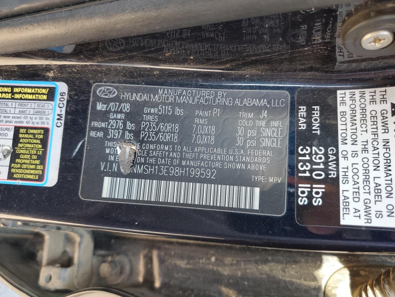 2008 Hyundai Santa Fe - Image 15