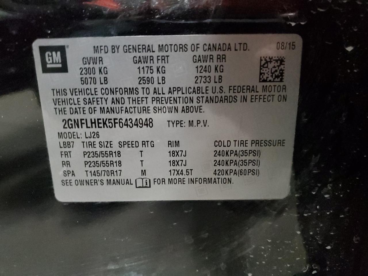 2015 Chevrolet Equinox - Image 15