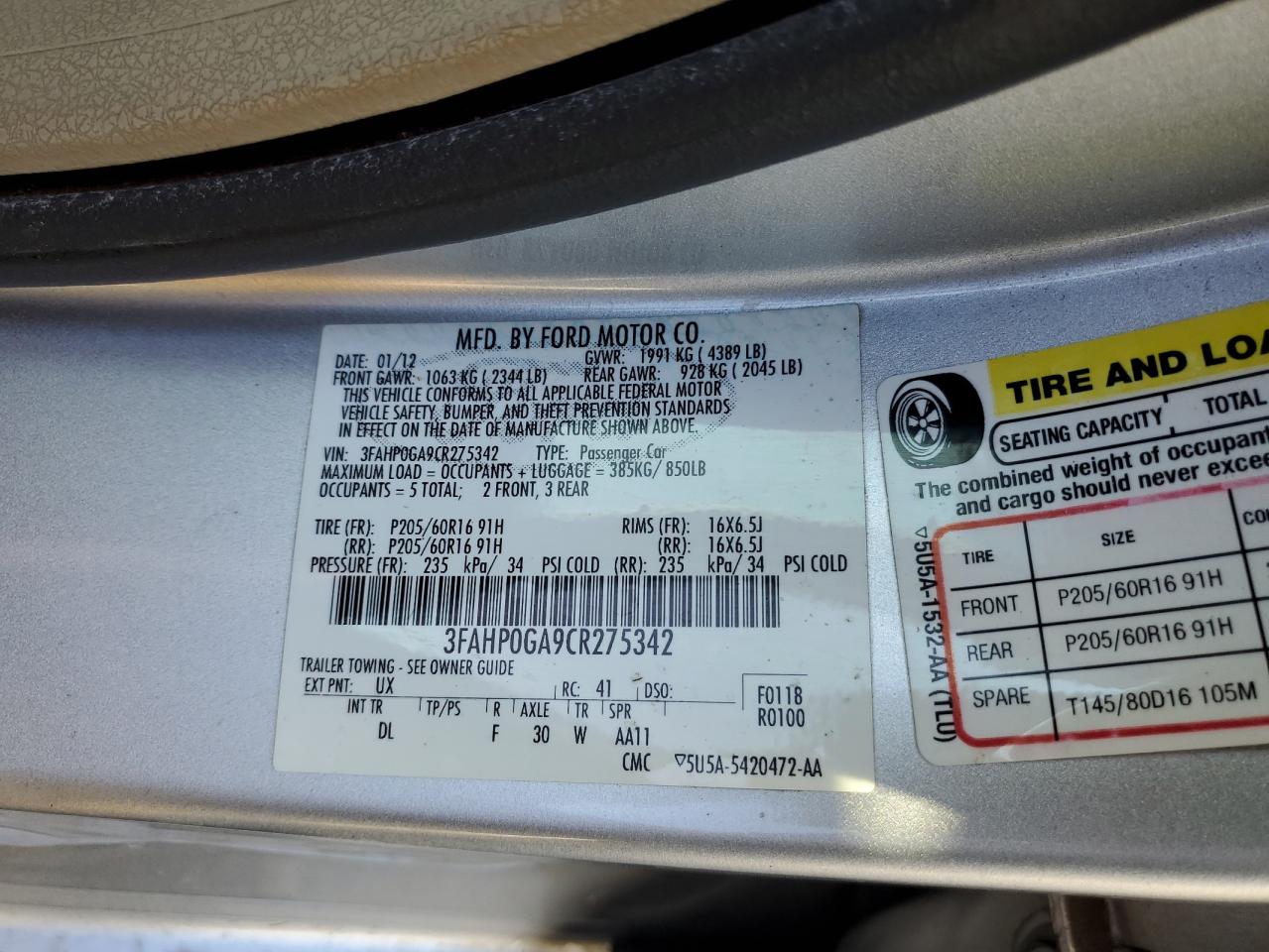 2012 Ford Fusion - Image 13