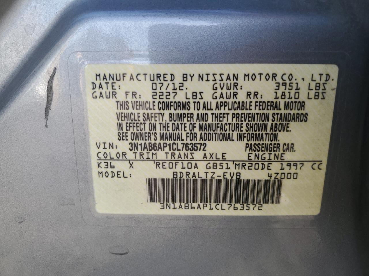 2012 Nissan Sentra - Image 15