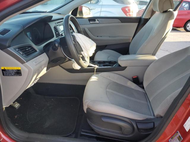  HYUNDAI SONATA 2017 Czerwony