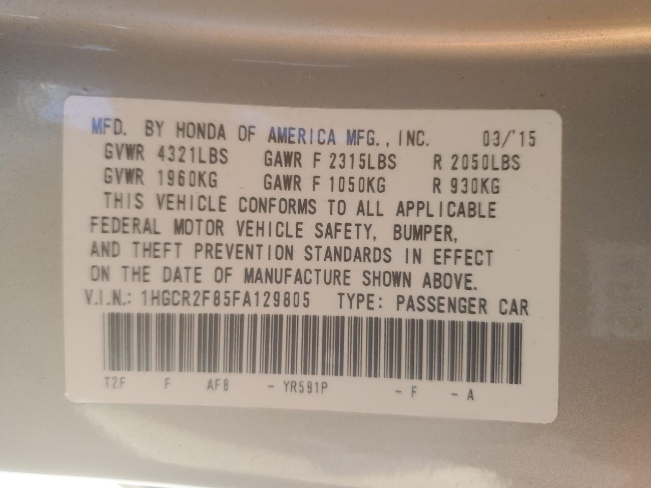 2015 Honda Accord - Image 12