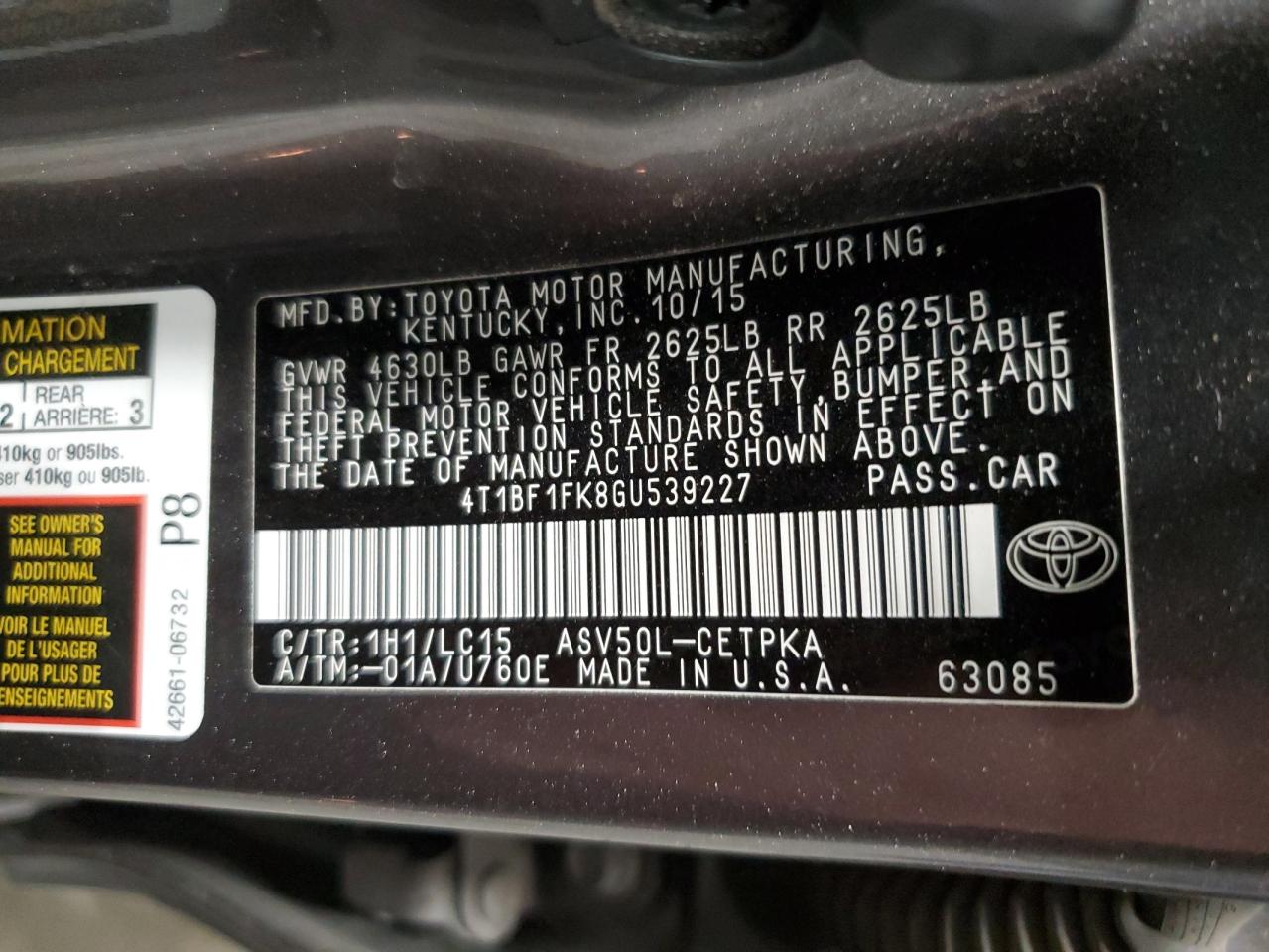 2016 Toyota Camry - Image 12