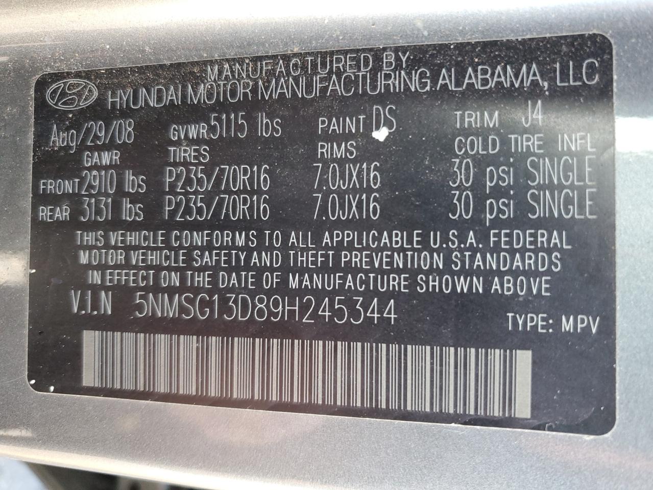 2009 Hyundai Santa Fe - Image 13