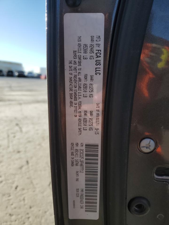 2015 Dodge Challenger R/T Scat Pack VIN: 2C3CDZFJ3FH877712 Lot: 87635005