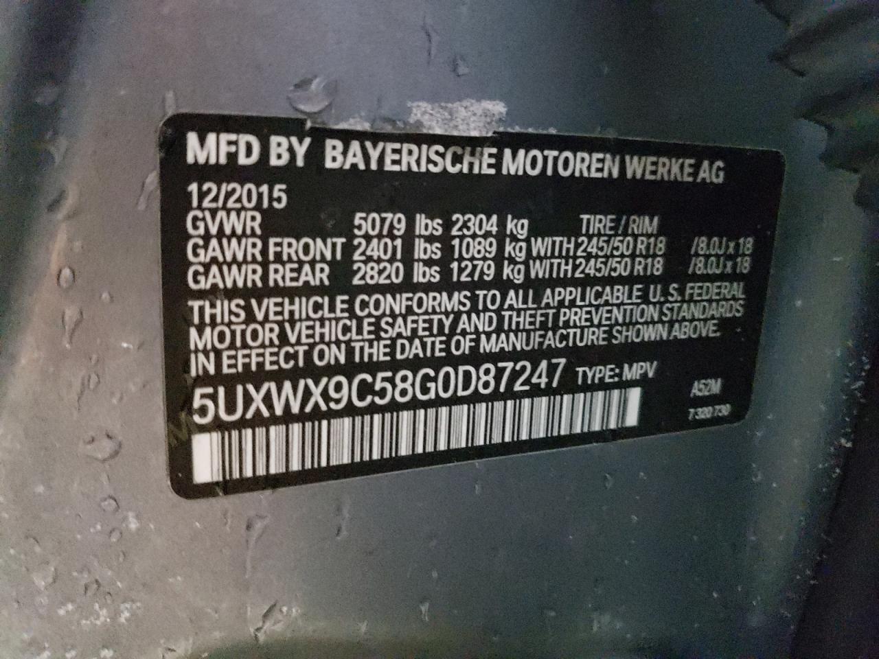 2016 BMW X3 - Image 13