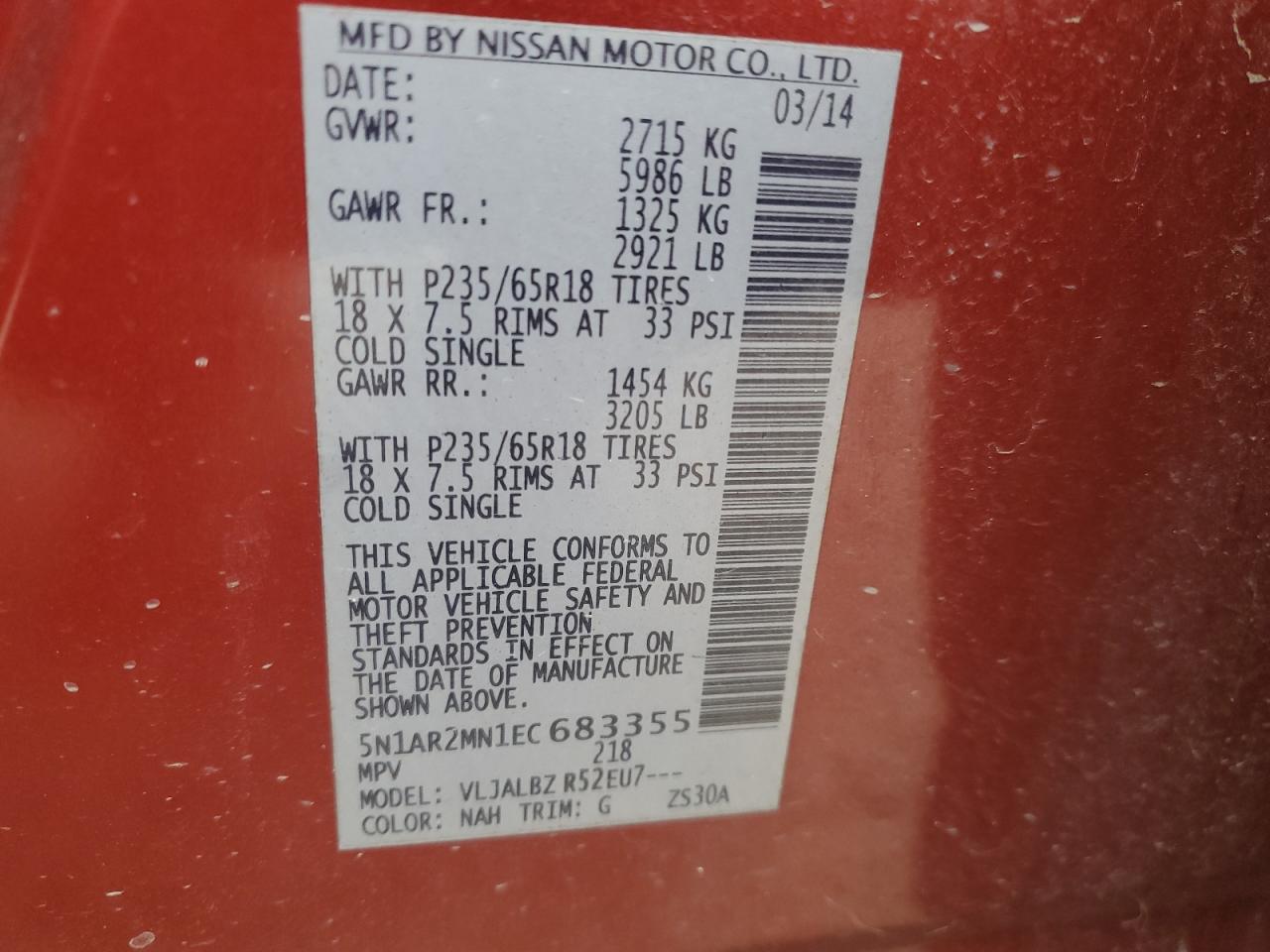 2014 Nissan Pathfinder - Image 13