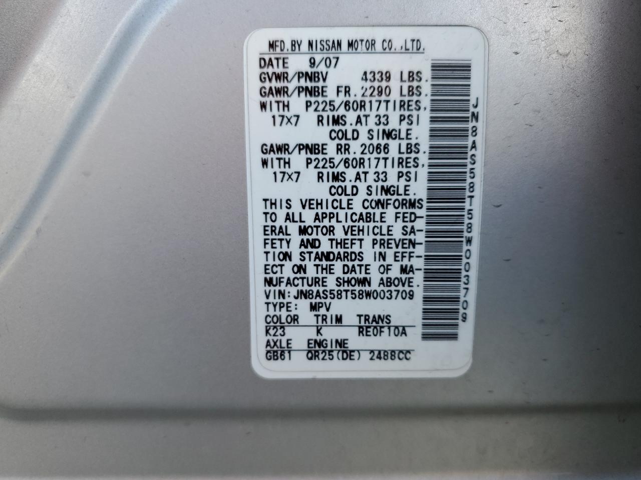 2008 Nissan Rogue - Image 15