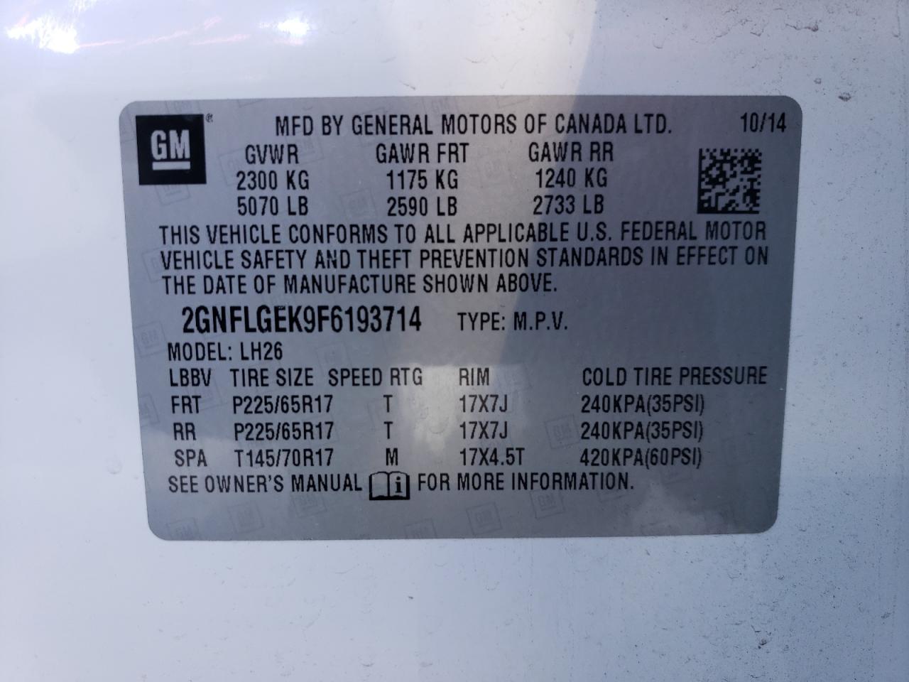 2015 Chevrolet Equinox - Image 14