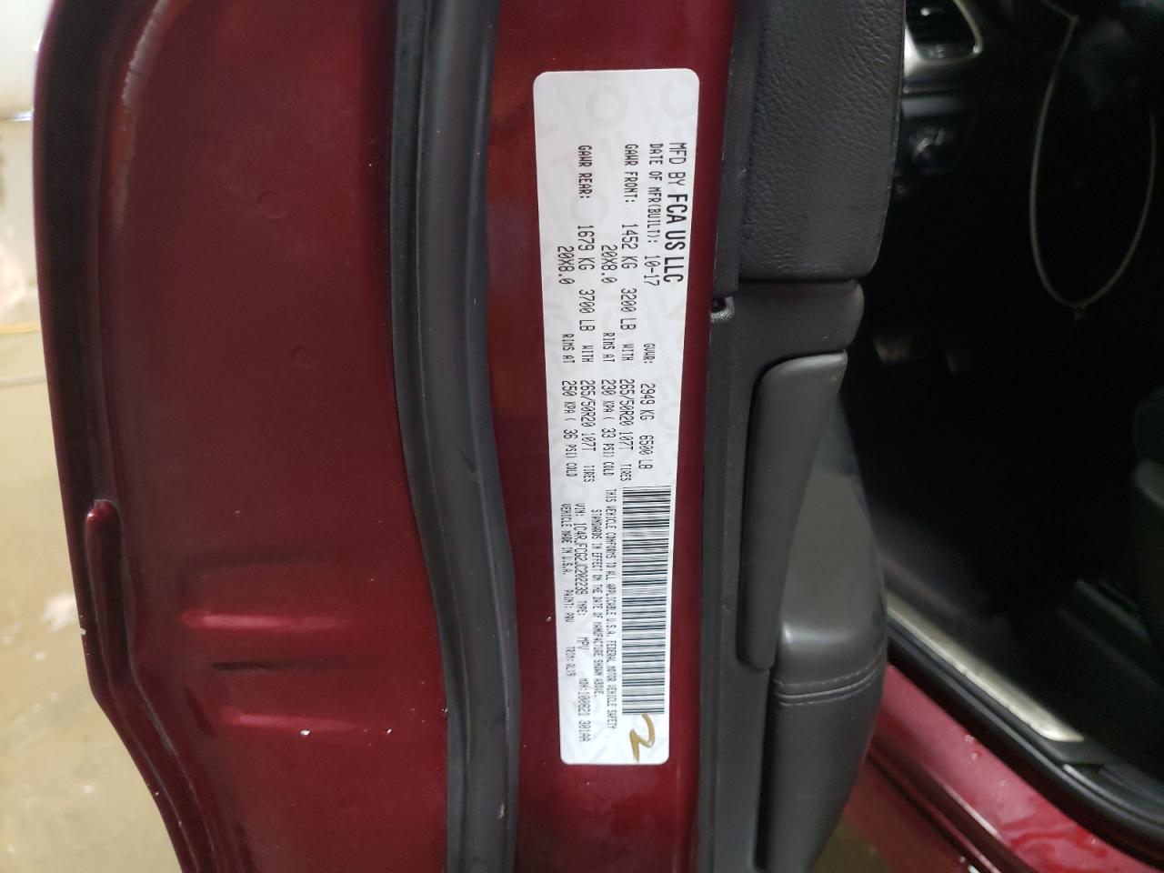 2018 Jeep Grand Cherokee Overland VIN: 1C4RJFCG2JC202239 Lot: 87669915